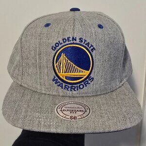 Golden State Warriors Mitchell & Ness 2.0 Snapback Hat - Heathered Gray